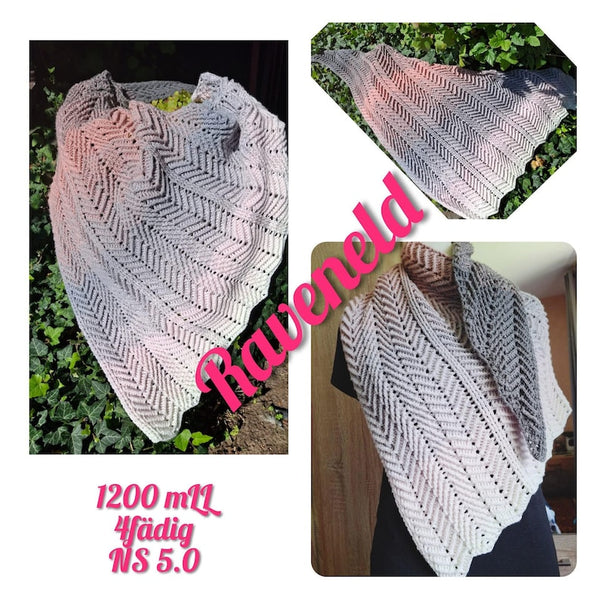 Raveneld shawl Crochet pattern