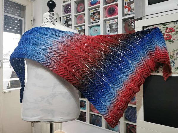 Raveneld shawl Crochet pattern