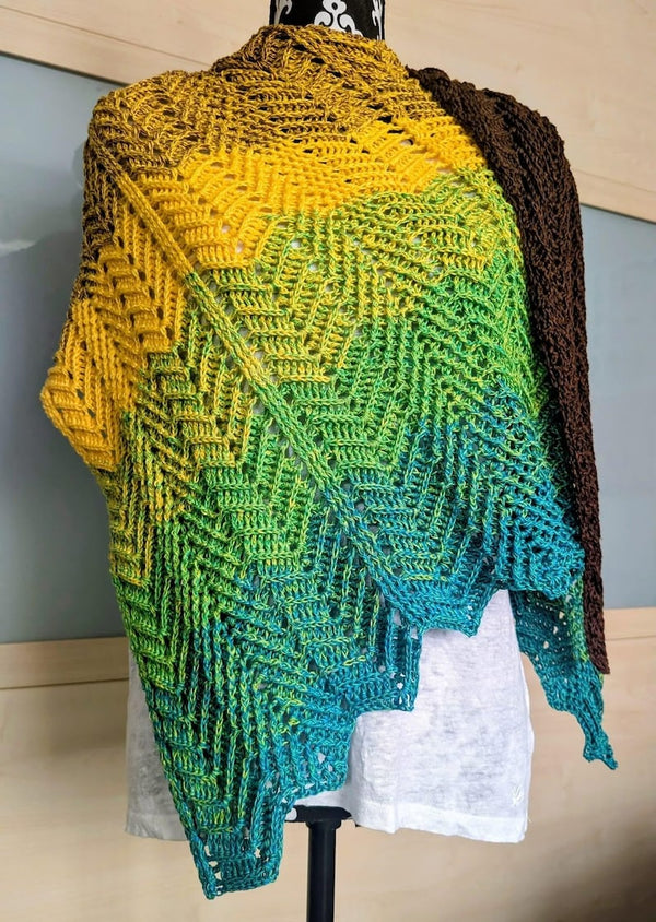 Raveneld shawl Crochet pattern