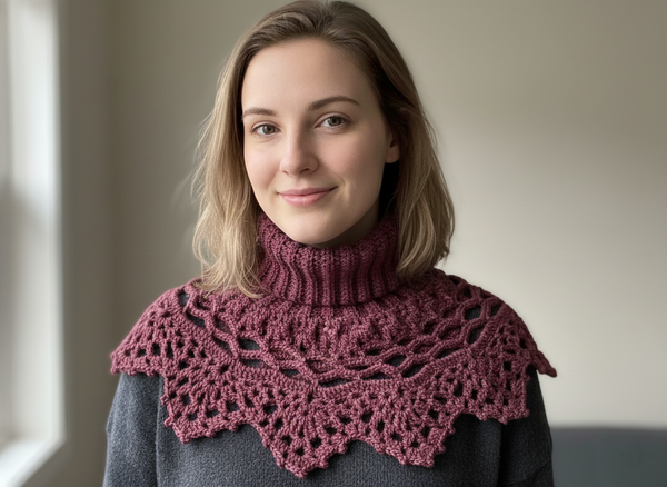 Turtleneck Cowl Crochet Pattern